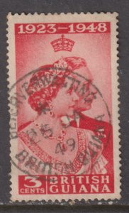 British Guiana 244 King George VI Silver Wedding Issue 1948