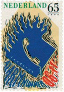 104422 MNH HOLANDA 1990 TELEFONOS DE URGENCIAS