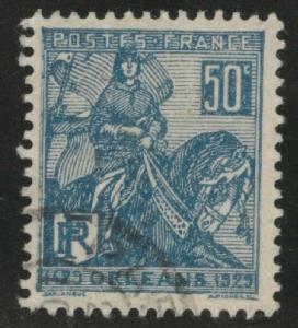 France Scott 245 used 1929 Joan of Arc stamp