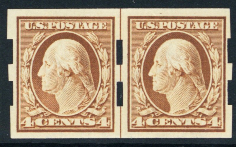 346, Mint LH 4¢ Schermack Line Pair * Stuart Katz