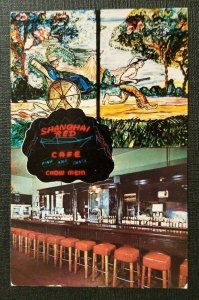 1956 Picture Postcard Cover Shanghai Red Cafe Seattle WA to San Francisco CA