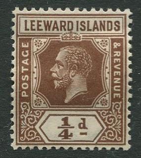 Leeward Is. - Scott 61 - KGV - 1921 - Mint -  Single - 1/4p Stamp