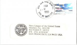 United States Ships US Navy - USMC Dove Peace Keepers Free Mail 1998 USS Oak ...