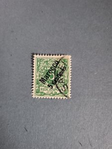 Stamps German Offices in Morocco Scott #2 used