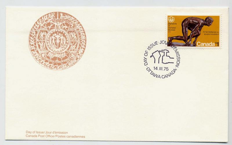 Canada First day cover #656, Olympics