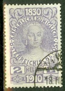 Austria 129 used CV $13