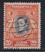 Kenya, Uganda & Tanganyika 74 Kavirondo Cranes 1942