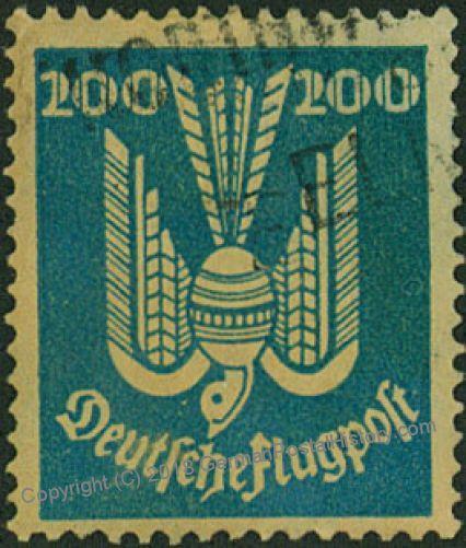 Germany Weimar Mi349 200pf Dove Airmail Stamp Used 51208
