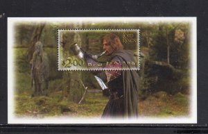 NEW ZEALAND #1755a 2001 FILMING OF THE LORD OF THE RINGS MINT VF NH O.G S/S