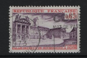 France  #1372  used  1973   palaces Dyon 65c