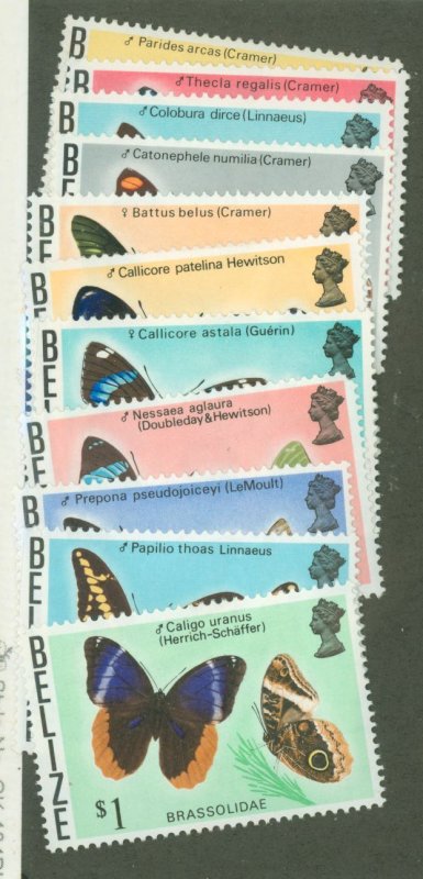 Belize #345-54/357   (Butterflies)