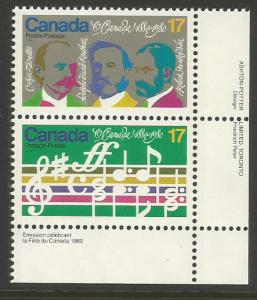 CANADA   # 858a  MNH PAIR  (1980)