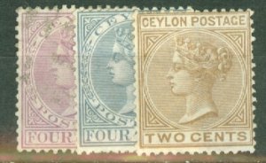 JU: Ceylon 63-4 mint, 65-73 used CV $265; scan shows only a few