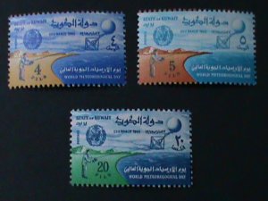 ​KUWAIT-1965-SC#272-4 5TH WORLD METEOROLOGICAL DAY-MNH -VERY FINE  LAST ONE