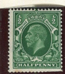 BRITAIN; 1934 early GV Portrait issue Mint hinged 1/2d. value