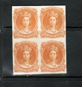 Nova Scotia #11TCvii Very Fine Proof Block In Orange