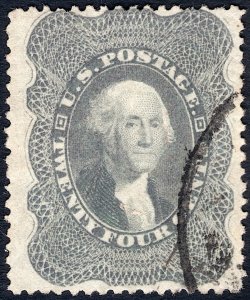 Scott 37, FRESH, SOUND, Face Free Cancel, BEAUTIFUL STAMP!