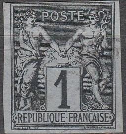 French Colonies #38  F-VF Used  CV $21.00  (A14968)