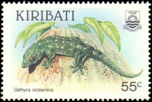 Kiribati #480-483, Complete Set(4), 1986, Lizards, Never Hinged