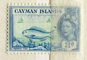 CAYMAN ISLANDS; 1950s early QEII Pictorial issue fine MINT MNH 3d. value