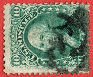 [st7087] USA 1861 #68 w/Union Soldier's Head fancy cancel (W.T.Crowe Exp...