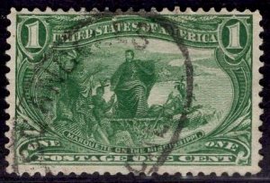US Stamp #285 1c Trans-Mississippi USED SCV $7.00