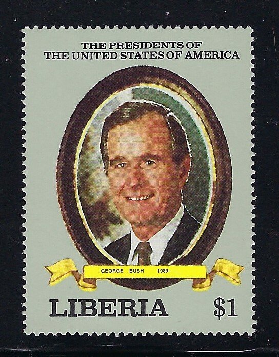 Liberia Scott 1113 George Bush Issue Mint Never Hinged