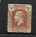 CAYMAN ISLANDS, 50, USED,KING GEORGE V