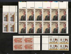 Scott # 1500-1503, MNH, Plate Blocks, CV = $ 4.80, Lot 250201-05