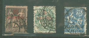 French Morocco #5/15/18 Unused Single (Complete Set)