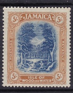 Jamaica Scott 99,  1923 KGV 5/,  VF MLH.  Scott $35.