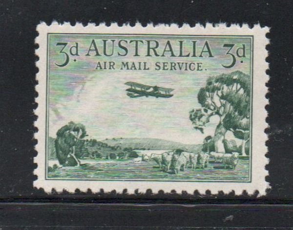 Australia Sc C1 1929 5d biplane airmail stamp mint NH