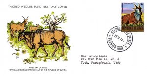 Worldwide First Day Cover, World Life Fund, Guinea