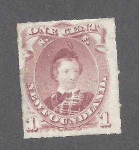 Canada NEWFOUNDLAND # 37 MINT OGH VF 1c EDWARD PRINCE OF WALES BS25559