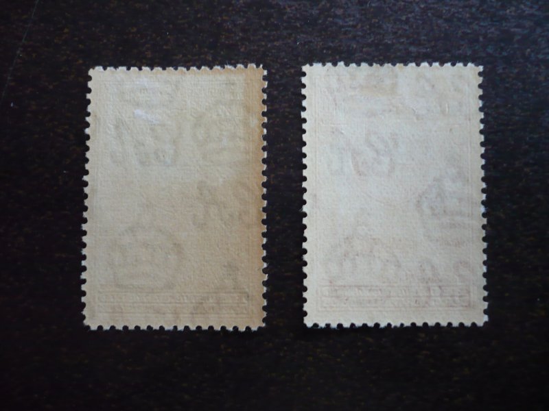 Stamps - Bechuanaland - Scott# 124-125 - Mint Hinged Part Set of 2 Stamps