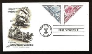 FIRST DAY COVER #3131a Pacific 97 Expo 32c Pair 3130+3131 ARTCRAFT U/A FDC 1997