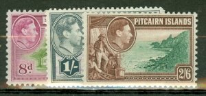 EM: Pitcairn Islands 1-8 mint (complete set of 10) CV $66.75; scan shows a few