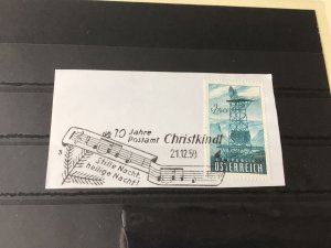 Austria Christmas  cancelled  stamps  Piece  Ref 55100