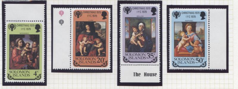 Solomon Is. - Scott 413-16 - Christmas Issue -1979 - MNH -Set of 4 Stamps