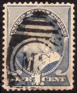 1887, US 1c, Franklin, Used, Sc 212