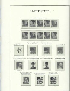 US LIGHTHOUSE HINGELESS PAGES 2000-04/2005-09 RED BINDER -NO DUST COVER GOLD USA