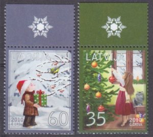 2010 Latvia 798-799 Christmas 2,80 €