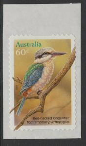 AUSTRALIA SG3509 2010 KINGFISHERS SELF ADHESIVE EX BOOKLET MNH