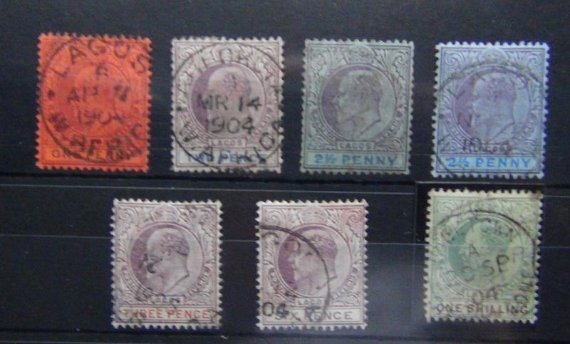 Lagos 1904 - 06 values to 1s Fine Used