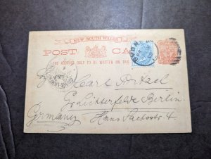 1902 Australia Postcard Cover Sydney NSW to Berlin Germany