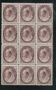 Canada #83 Mint Fine - Very Fine Never Hinged Block Of Twelve *With Certificate*