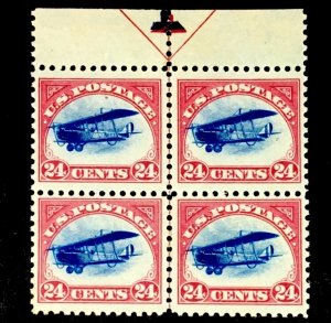 US #C3 MINT OG VLH Arrow Block