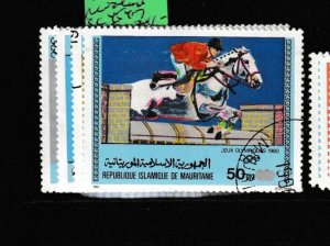 Mauritania Olympics Horses SC 454-7 VFU (5gaa)