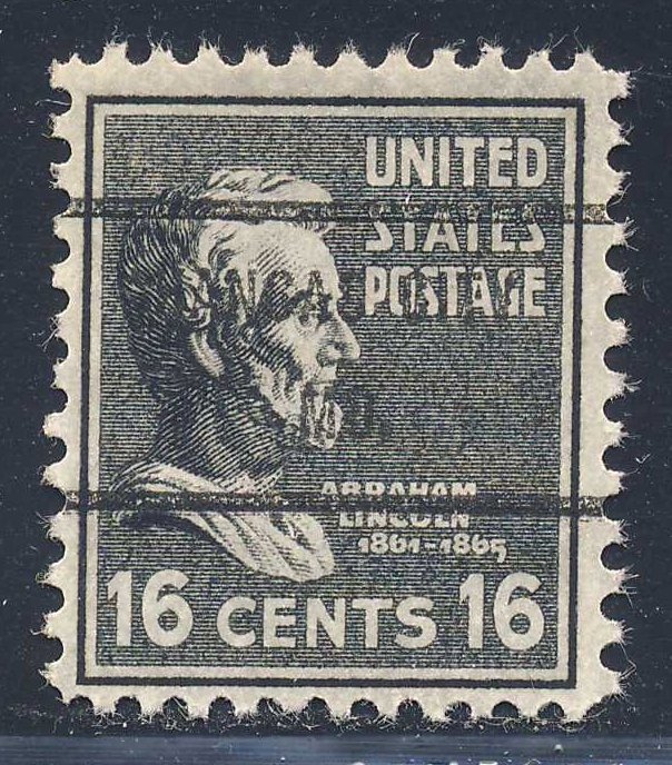 Kansas City MO, 821-71 Bureau Precancel, 16¢ Lincoln