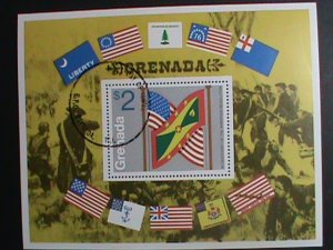 Granada Stamp-1976 Bicentenary of American Revolution CTO MNH-S/S sheet #2